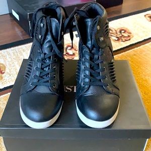 JustFab- Black Platform Sneakers